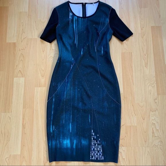 Printed Elie Tahari Dress Size 2 - Picture 1 of 11
